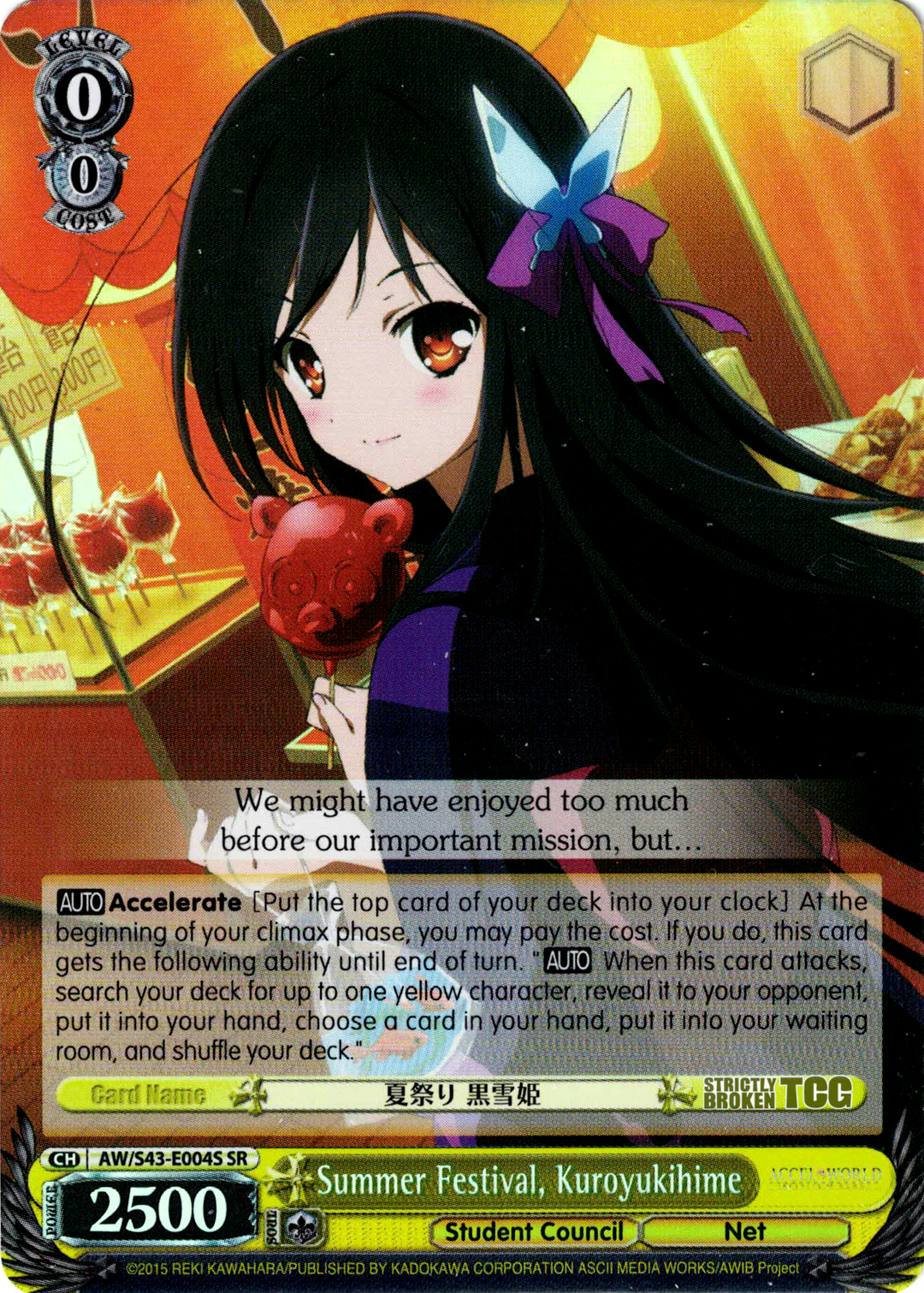 Accel World Infinite Burst Foils – Strictly Broken TCG