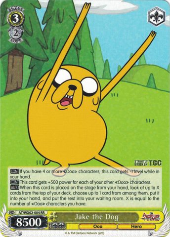 AT/WX02-004 Jake the Dog - Adventure Time English Weiss Schwarz Trading Card Game