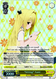 TL/W37-E005R “Sitting” Yami (Foil) - To Loveru Darkness 2nd English Weiss Schwarz Trading Card Game