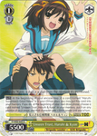 SY/W08-E005 Unseen Trust, Haruhi & Kyon - The Melancholy of Haruhi Suzumiya English Weiss Schwarz Trading Card Game