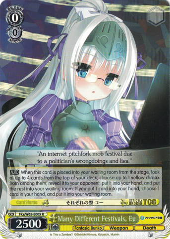 Fkz/W65-E005 Many Different Festivals, Eu - Fujimi Fantasia Bunko English Weiss Schwarz Trading Card Game