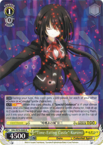 DAL/W79-E005 "Time-Eating Castle" Kurumi - Date A Live English Weiss Schwarz Trading Card Game