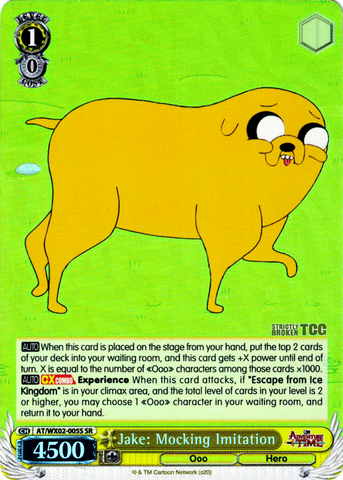 AT/WX02-005S Jake: Mocking Imitation (Foil) - Adventure Time English Weiss Schwarz Trading Card Game