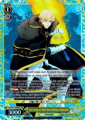 FGO/S87-E006RTR As Long as the Sun Shines, Gawain (Foil)