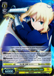 FS/S34-E006S Resolution to Fight Together, Saber (Foil) - Fate/Stay Night Unlimited Blade Works Vol.1 English Weiss Schwarz Trading Card Game