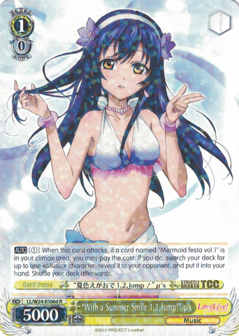LL/W24-E006d "With a Summer Smile 1,2,Jump!" μ's - Love Live! English Weiss Schwarz Trading Card Game