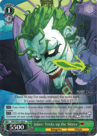 BNJ/SX01-008 Joker: Tricks up the Sleeve - Batman Ninja English Weiss Schwarz Trading Card Game