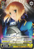 FZ/S17-E009 Saber - End of Reign - Fate/Zero English Weiss Schwarz Trading Card Game