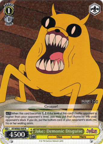 AT/WX02-009 Jake: Demonic Disguise - Adventure Time English Weiss Schwarz Trading Card Game
