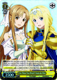 SAO/S80-E009S Are These Two Rivals? Asuna & Alice (Foil) - Sword Art Online -Alicization- Vol. 2 English Weiss Schwarz Trading Card Game