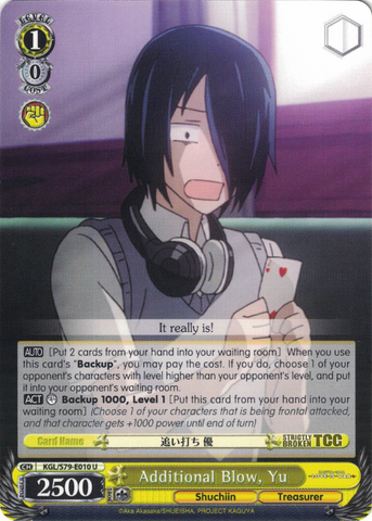 KGL/S79-E010 Additional Blow, Yu - Kaguya-sama: Love is War English Weiss Schwarz Trading Card Game