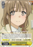 SBY/W64-E010 First Steps, Kaede Azusagawa - Rascal Does Not Dream of Bunny Girl Senpai English Weiss Schwarz Trading Card Game
