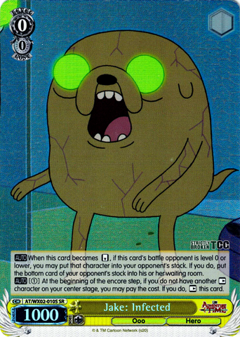 AT/WX02-010S Jake: Infected (Foil) - Adventure Time English Weiss Schwarz Trading Card Game