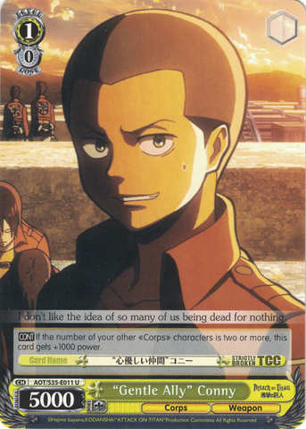 AOT/S35-E011 "Gentle Ally" Conny - Attack On Titan Vol.1 English Weiss Schwarz Trading Card Game