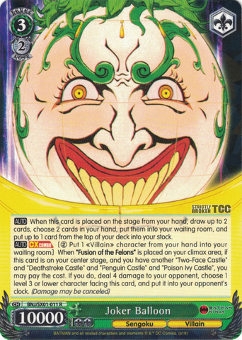 BNJ/SX01-011 Joker Balloon - Batman Ninja English Weiss Schwarz Trading Card Game
