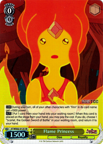AT/WX02-012S Flame Princess (Foil) - Adventure Time English Weiss Schwarz Trading Card Game