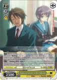 SY/W08-E012 Nagato & Koizumi in the Clubroom - The Melancholy of Haruhi Suzumiya English Weiss Schwarz Trading Card Game