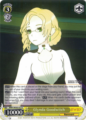 RWBY/WX03-012 Glynda Goodwitch - RWBY English Weiss Schwarz Trading Card Game