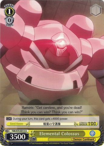 TSK/S70-E013 Elemental Colossus - That Time I Got Reincarnated as a Slime Vol. 1 English Weiss Schwarz Trading Card Game