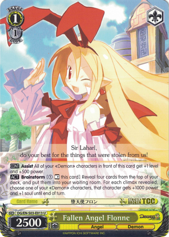 DG/EN-S03-E013 Fallen Angel Flonne - Disgaea English Weiss Schwarz Trading Card Game
