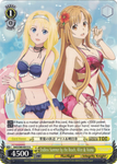 SAO/S80-E015 Endless Summer by the Beach, Alice & Asuna - Sword Art Online -Alicization- Vol. 2 English Weiss Schwarz Trading Card Game