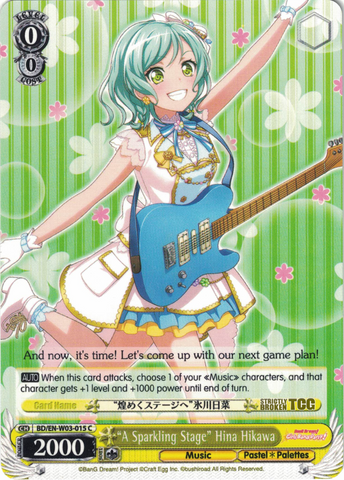 BD/EN-W03-015 "A Sparkling Stage" Hina Hikawa - Bang Dream Girls Band Party! MULTI LIVE English Weiss Schwarz Trading Card Game