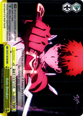 FS/S77-E016R Rule Breaker (Foil) - Fate/Stay Night Heaven's Feel Vol. 2 English Weiss Schwarz Trading Card Game