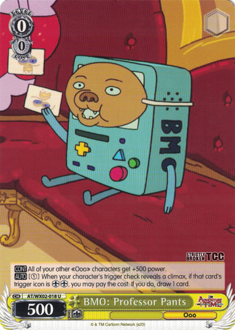 AT/WX02-018 BMO: Professor Pants - Adventure Time English Weiss Schwarz Trading Card Game