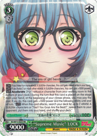 BD/W73-E020 "Supreme Music" LOCK - Bang Dream Vol.2 English Weiss Schwarz Trading Card Game