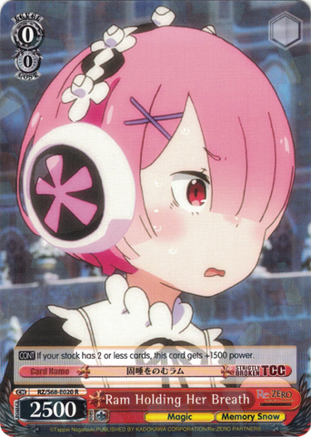 RZ/S68-E020 Ram Holding Her Breath - Re:ZERO -Starting Life in Another World- Memory Snow English Weiss Schwarz Trading Card Game
