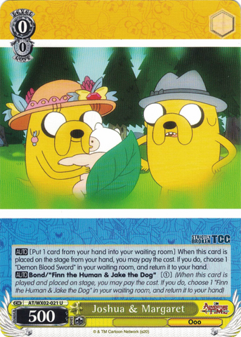AT/WX02-021 Joshua & Margaret - Adventure Time English Weiss Schwarz Trading Card Game