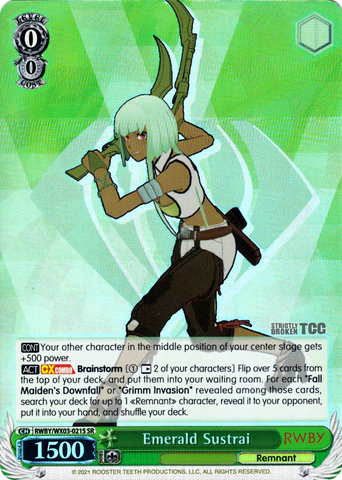 RWBY/WX03-021S Emerald Sustrai (Foil) - RWBY English Weiss Schwarz Trading Card Game