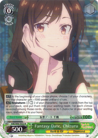 KNK/W86-E022 Fantasy Date, Chizuru - Rent-A-Girlfriend Weiss Schwarz English Trading Card Game