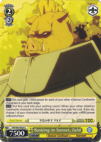 TSK/S82-E023 Basking in Sunset, Geld - That Time I Got Reincarnated as a Slime Vol. 2 English Weiss Schwarz Trading Card Game