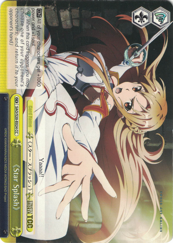 SAO/S20-E024 <<Star Splash>> - Sword Art Online English Weiss Schwarz Trading Card Game