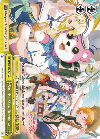 BD/EN-W03-024 Surprise Show Downtown! - Bang Dream Girls Band Party! MULTI LIVE English Weiss Schwarz Trading Card Game