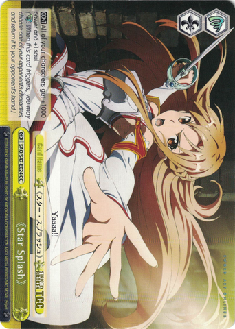 SAO/S47-E024 《Star Splash》- Sword Art Online Re: Edit English Weiss Schwarz Trading Card Game