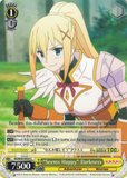 KS/W49-E025 “Seems Happy” Darkness - KONOSUBA -God’s blessing on this wonderful world! Vol. 1 English Weiss Schwarz Trading Card Game