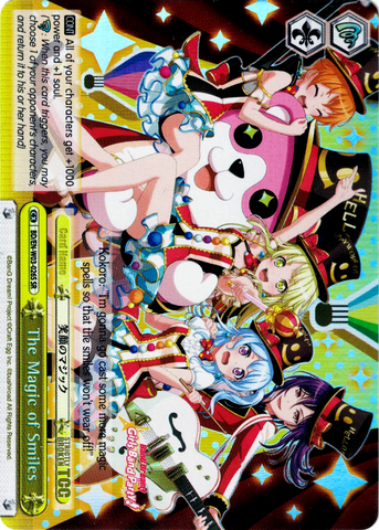 BD/EN-W03-026S The Magic of Smiles (Foil) - Bang Dream Girls Band Party! MULTI LIVE English Weiss Schwarz Trading Card Game