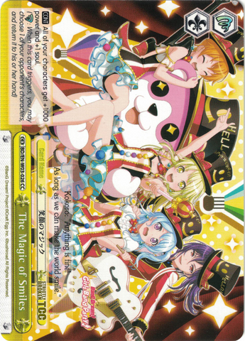 BD/EN-W03-026 The Magic of Smiles - Bang Dream Girls Band Party! MULTI LIVE English Weiss Schwarz Trading Card Game