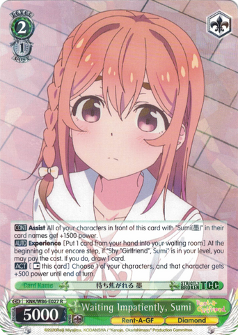 KNK/W86-E027 Waiting Impatiently, Sumi - Rent-A-Girlfriend Weiss Schwarz English Trading Card Game