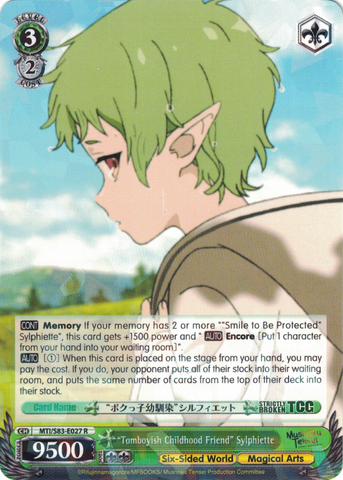 MTI/S83-E027 "Tomboyish Childhood Friend" Sylphiette - Mushoku Tensei English Weiss Schwarz Trading Card Game