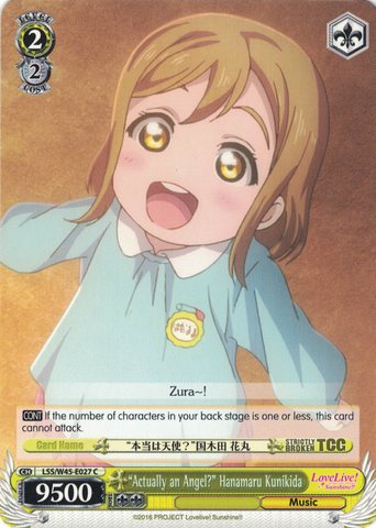 LSS/W45-E027 "Actually an Angel?" Hanamaru Kunikida - Love Live! Sunshine!! English Weiss Schwarz Trading Card Game