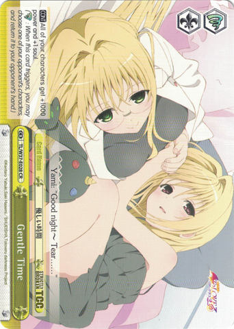 TL/W37-E028 Gentle Time - To Loveru Darkness 2nd English Weiss Schwarz Trading Card Game
