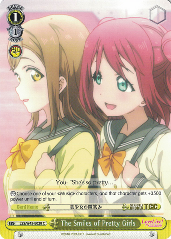 LSS/W45-E028 The Smiles of Pretty Girls - Love Live! Sunshine!! English Weiss Schwarz Trading Card Game