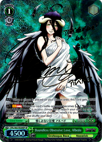 OVL/S62-E028SP Boundless Obsessive Love, Albedo (Foil) - Nazarick: Tomb of the Undead English Weiss Schwarz Trading Card Game