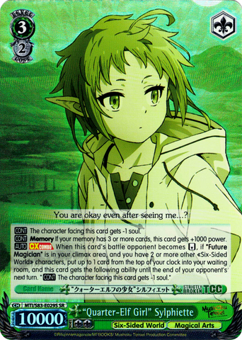 MTI/S83-E029S "Quarter-Elf Girl" Sylphiette (Foil) - Mushoku Tensei English Weiss Schwarz Trading Card Game