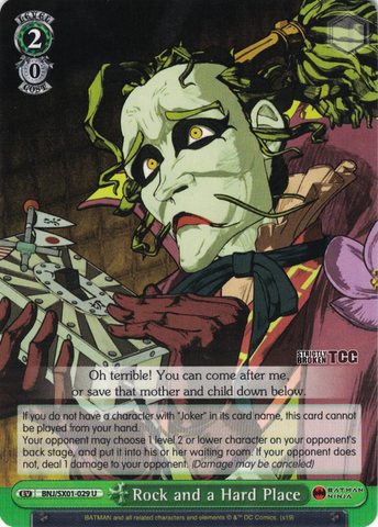 BNJ/SX01-029 Rock and a Hard Place - Batman Ninja English Weiss Schwarz Trading Card Game