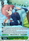 5HY/W83-E030SP Beyond Her Gaze, Miku Nakano (Foil) - The Quintessential Quintuplets English Weiss Schwarz Trading Card Game