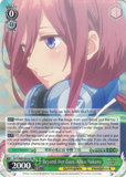 5HY/W83-E030 Beyond Her Gaze, Miku Nakano - The Quintessential Quintuplets English Weiss Schwarz Trading Card Game